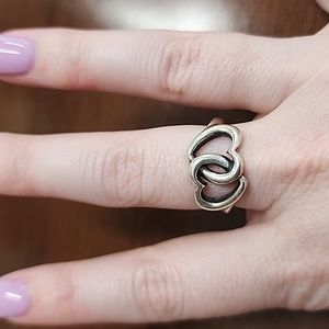 Linked Hearts Ring